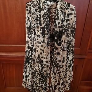 Calvin Klein Animal Print Cardigan Large